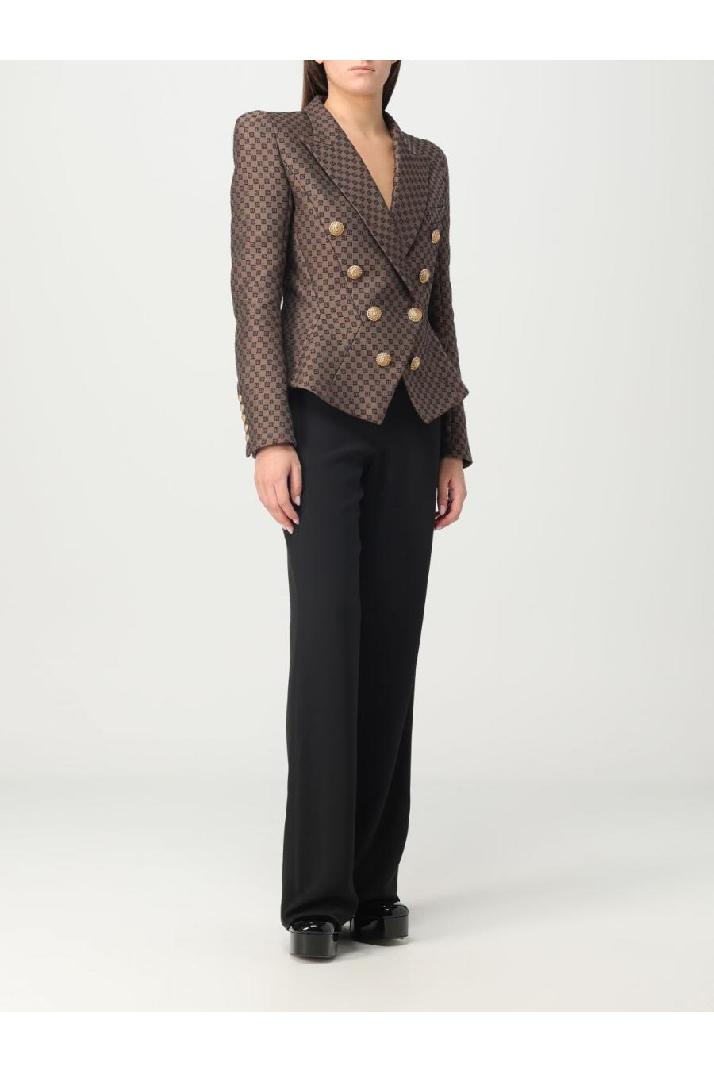 Balmain발망 여성 자켓 Balmain blazer in cotton blend with monogram pattern