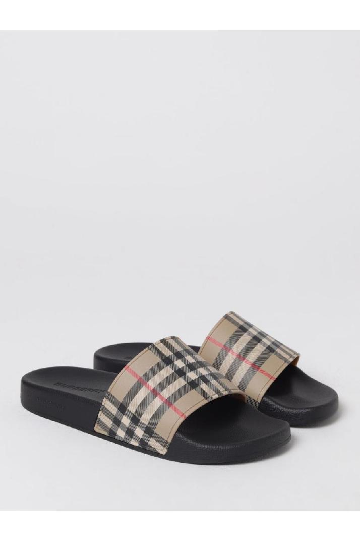 Burberry버버리 남성 샌들 Burberry furley slides in check rubber