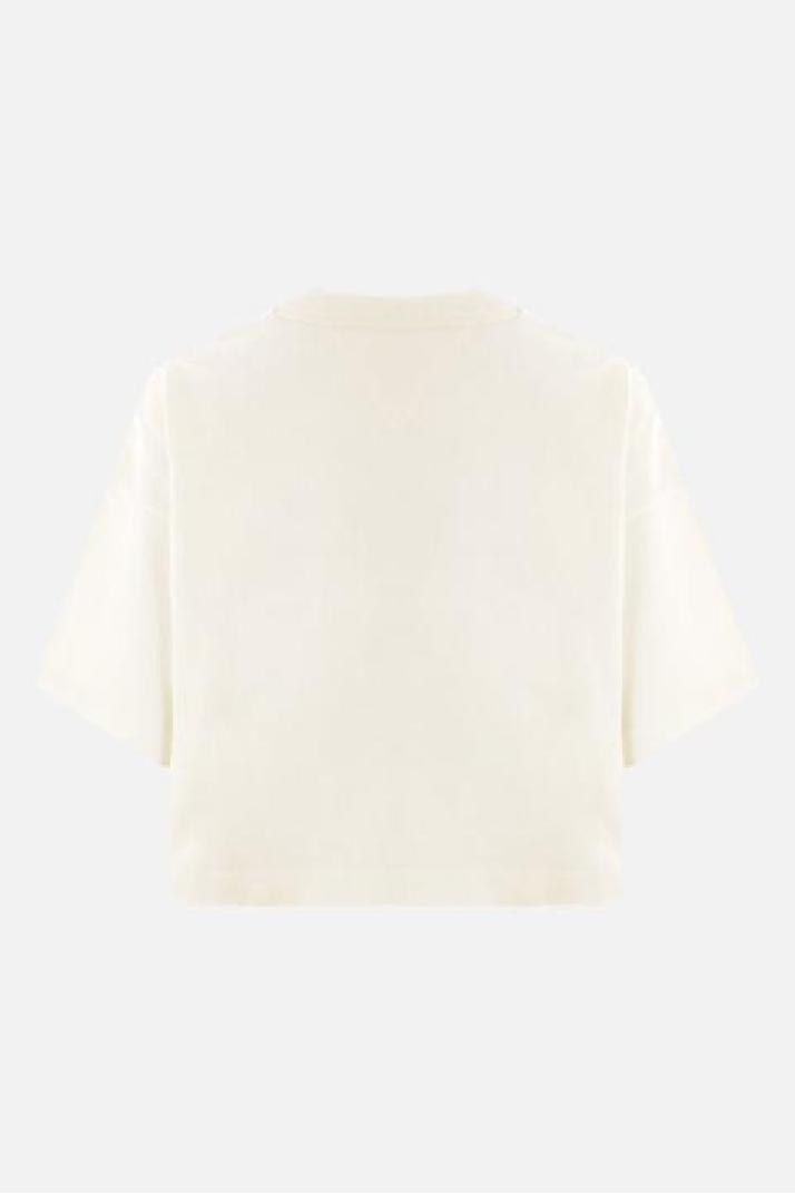 BOTTEGA VENETA보테가 베네타 여성 티셔츠 cotton cropped boxy-fit t-shirt