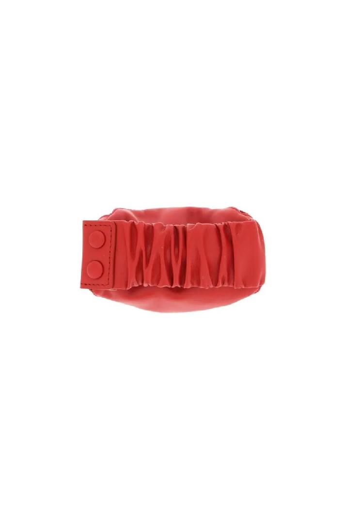 MIU MIU미우미우 여성 팔찌 leather mini pouch bracelet