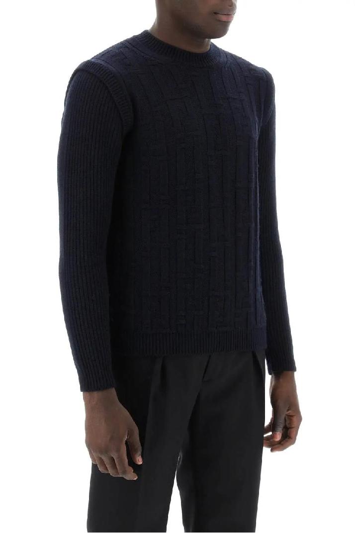 FENDI펜디 남성 스웨터 ff stripe wool sweater