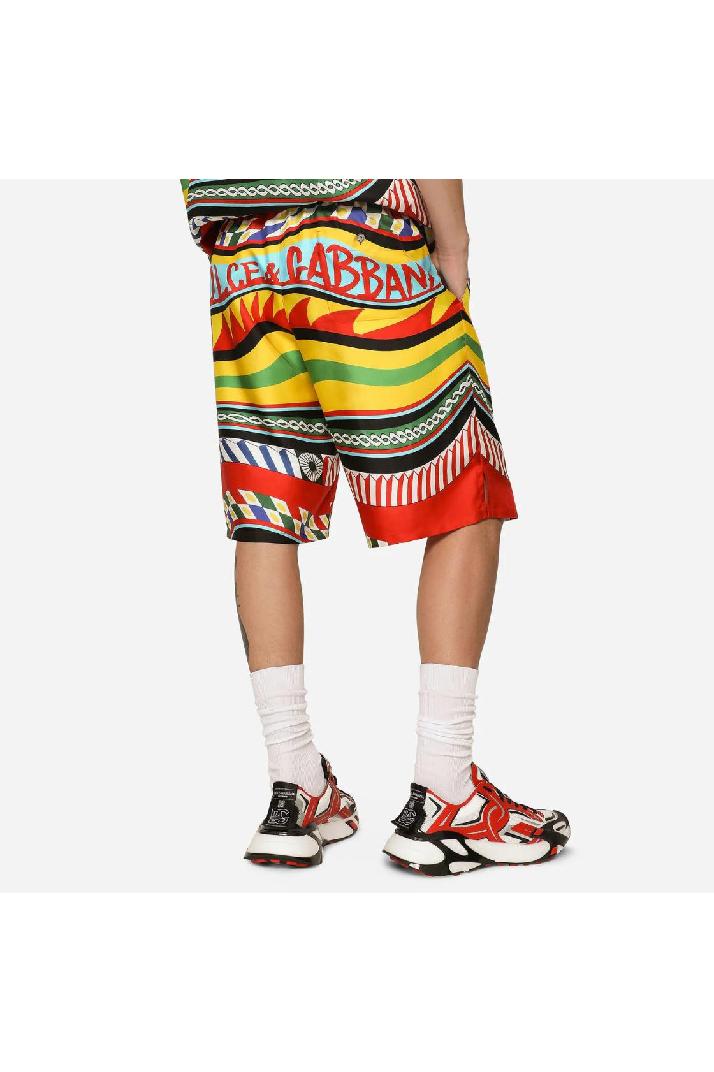 Dolce &amp; Gabbana돌체앤가바나 남성 숏팬츠 Dolce &amp; Gabbana Silk Twill Carretto Print Shorts
