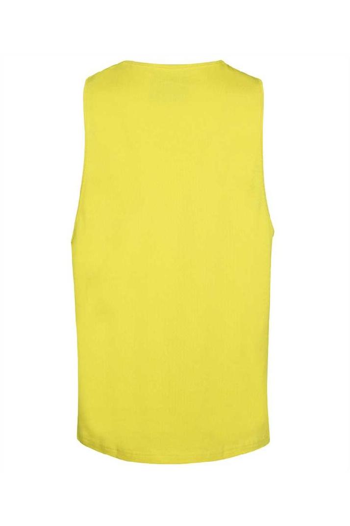 Moschino모스키노 남성 티셔츠 Moschino A8902 2044 DOUBLE SMILEY� LOGO COTTON VEST T-shirt - Yellow