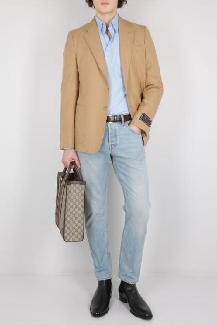 GUCCI구찌 남성 자켓 single-breasted cotton gabardine jacket