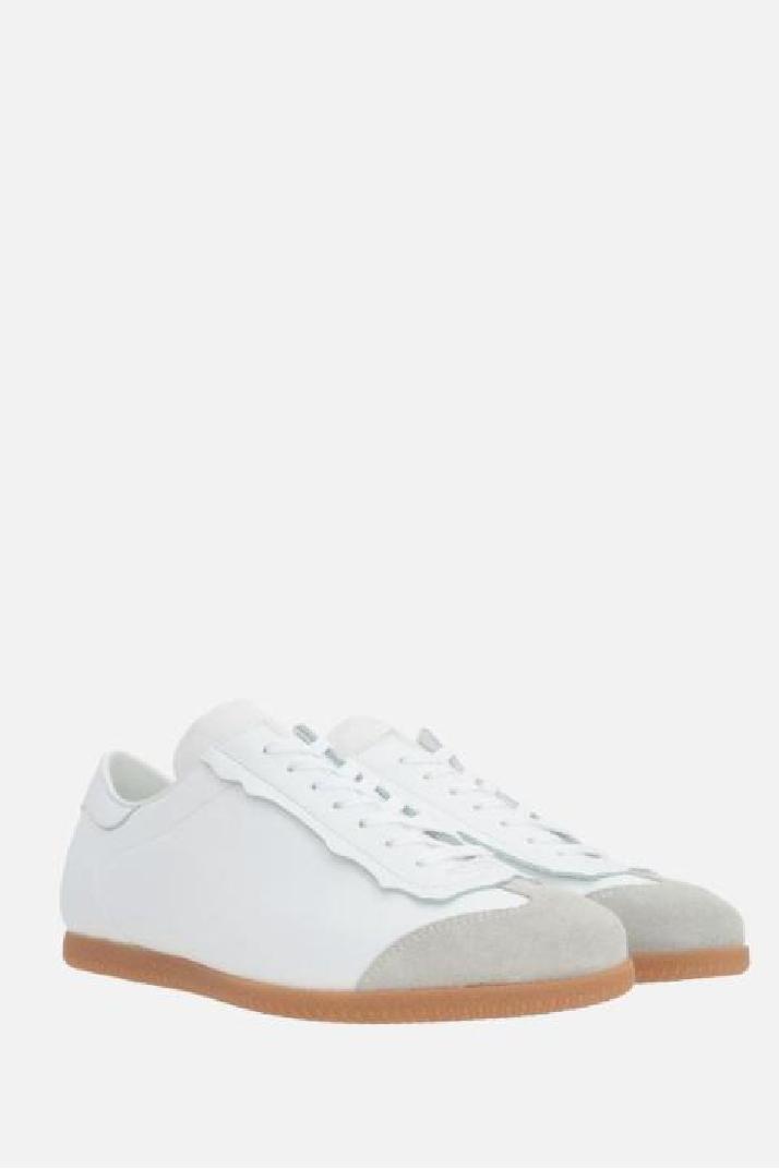 MAISON MARGIELA메종 마르지엘라 남성 스니커즈 Featherlight smooth leather and suede sneakers