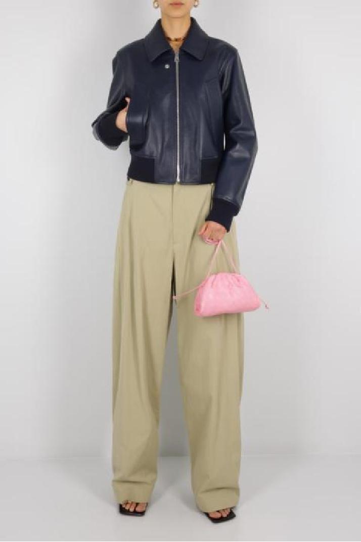 BOTTEGA VENETA보테가 베네타 여성 바지 cotton blend wide leg pants with insignas