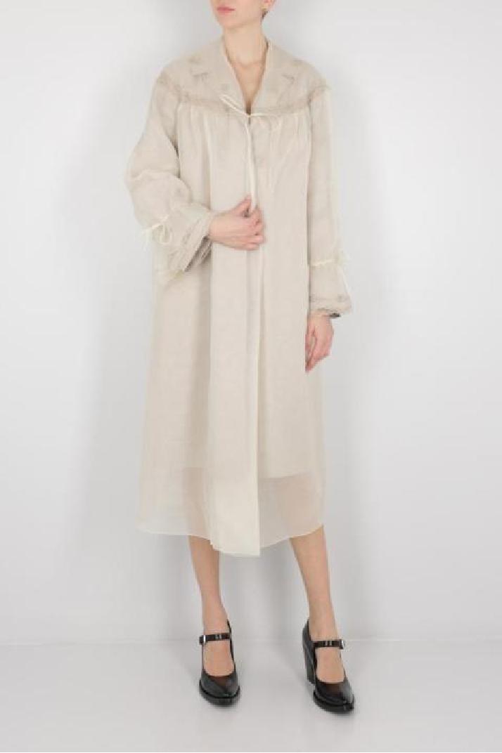 PRADA프라다 여성 트렌치코트 nylonette and panama two-pieces oversized overcoat