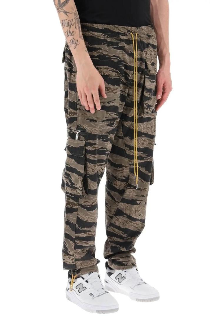 RHUDE루드 남성 바지 cargo pants with &#039;tiger camo&#039; motif all-over