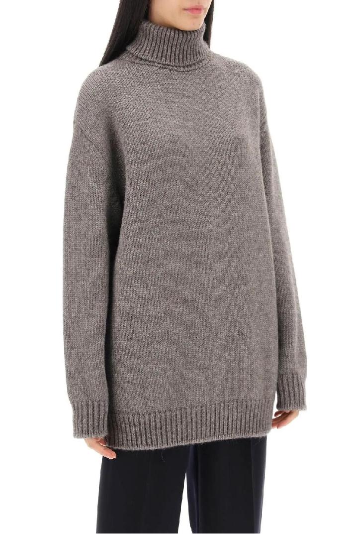 THE ROW더로우 여성 스웨터 elu maxi turtleneck sweater in alpaca and silk