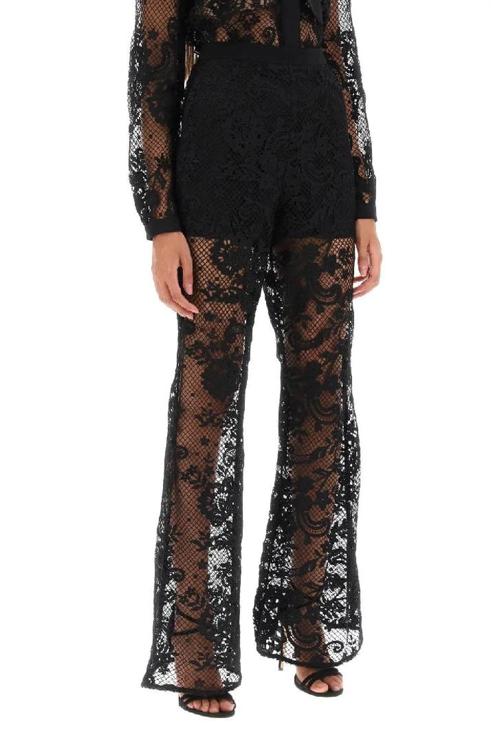 SELF PORTRAIT셀프 포트레이트 여성 바지 bootcut pants in floral lace