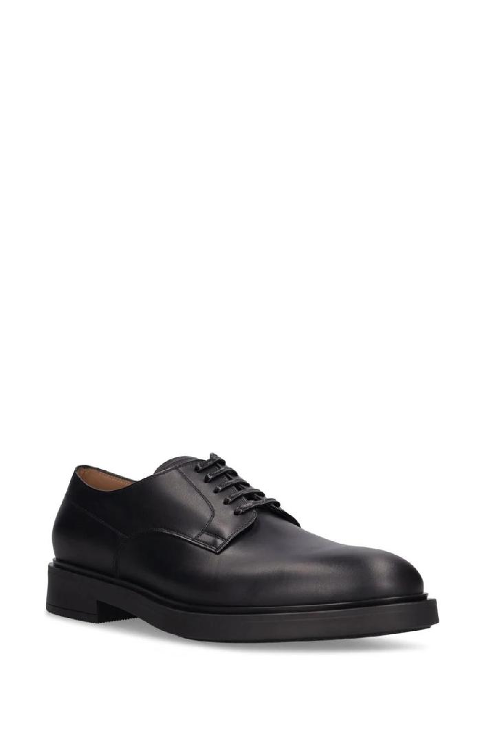 Gianvito Rossi지안비토로시 남성 더비슈즈 William leather lace-up Derby shoes