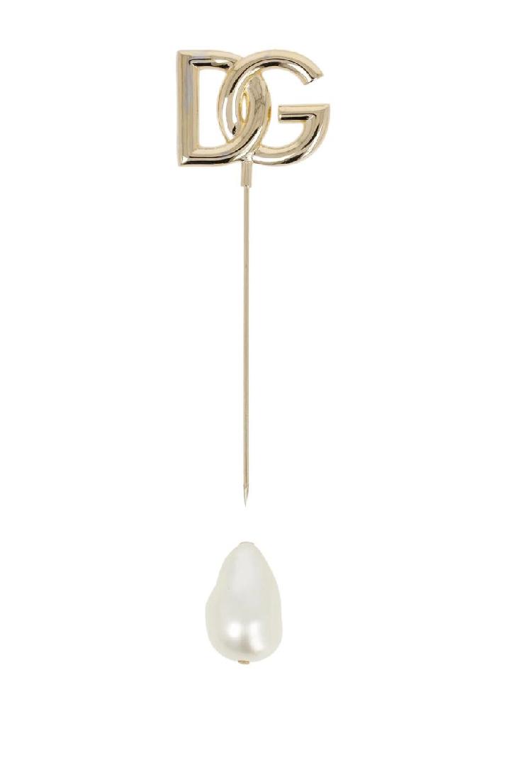 Dolce&amp;Gabbana돌체앤가바나 남성 넥타이핀 DG logo &amp; crystal brooch