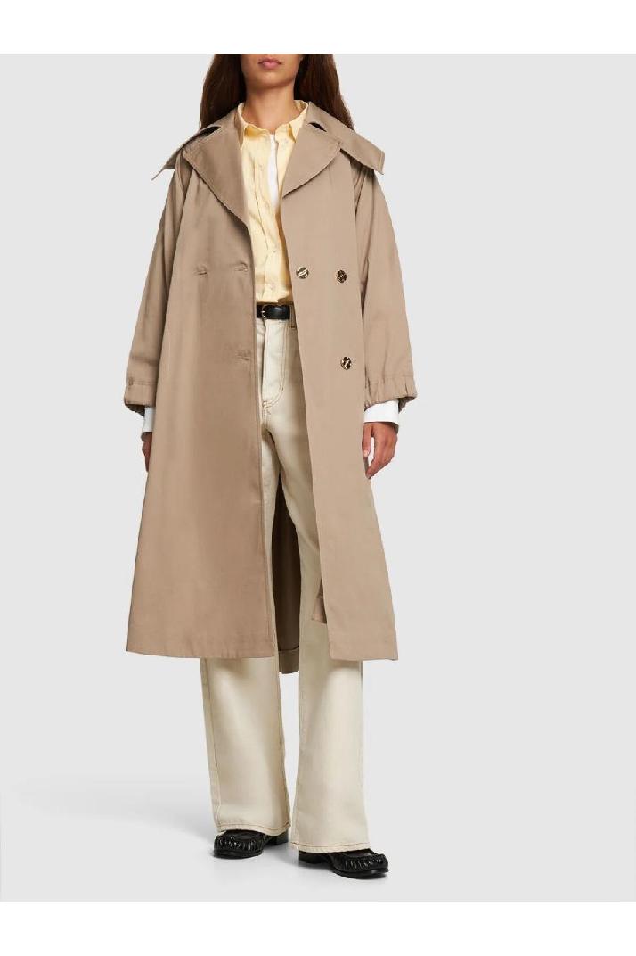 Patou파투 여성 코트 Cotton belted trench coat