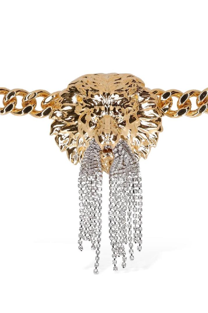 Balmain발망 여성 벨트 Lion chain belt w/ crystals