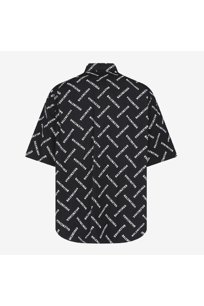 BALENCIAGA발렌시아가 남성 셔츠 Balenciaga Short Sleeve Logo Print Shirt