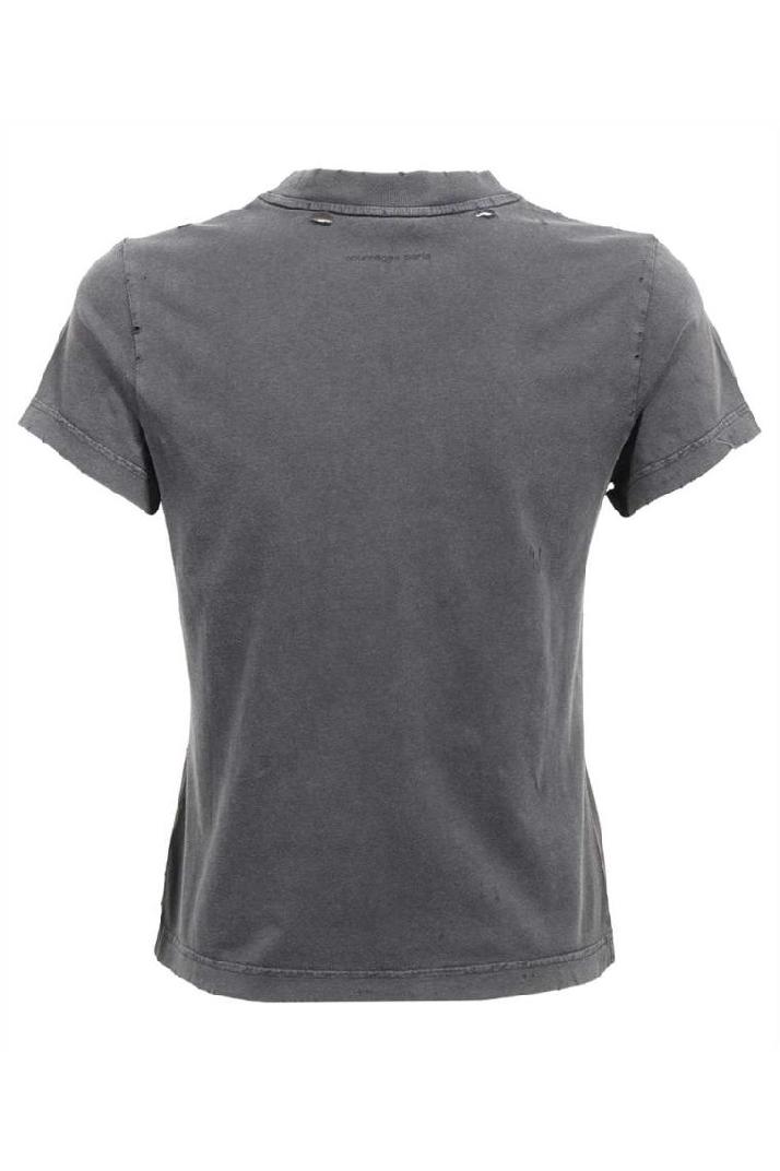 Courreges꾸레쥬 여성 티셔츠 Courreges 323JTS006JS0100 AC STONE DESTROYED T-shirt - Grey