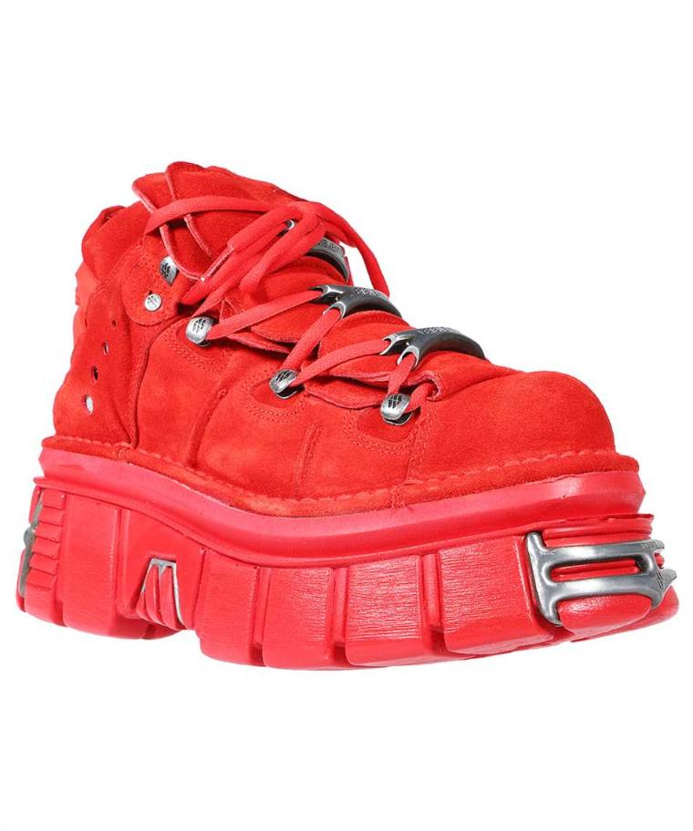 Vetements베트멍 남성 스니커즈 Vetements UE63BO100R VETEMENTS X NEWROCK PLATFORM Sneakers - Red