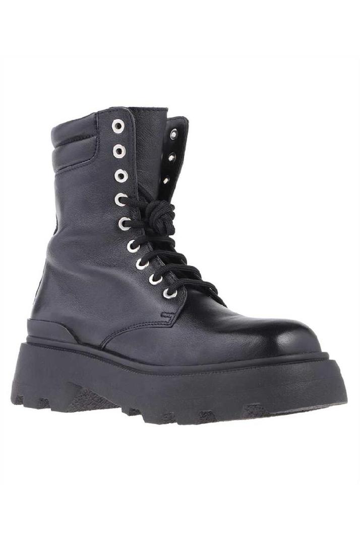 AMI아미 남성 부츠 AMI USV251 AL0023 ROUND TOE LACED RANGER Boots - Black