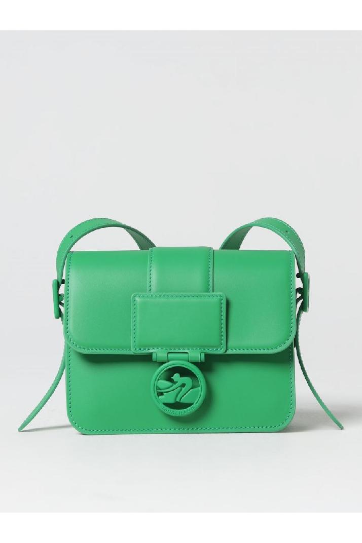 Longchamp롱샴 여성 숄더백 Longchamp box-trot bag in leather with logo plaque