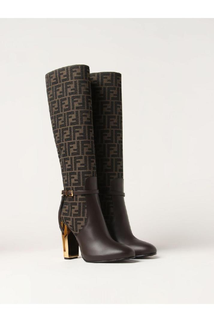 Fendi펜디 여성 부츠 Fendi boots in jacquard fabric with all-over monogram