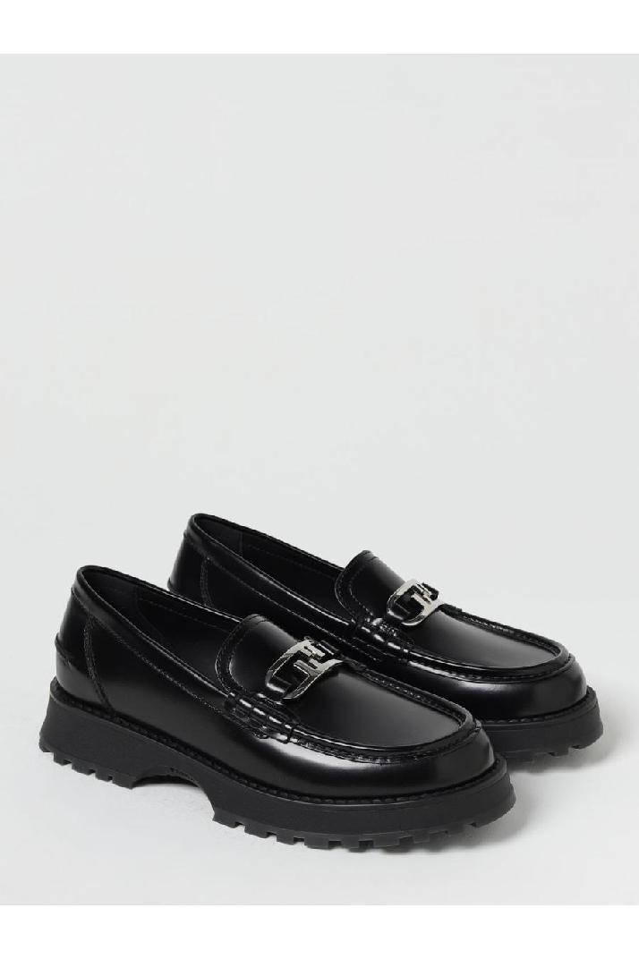 Fendi펜디 남성 로퍼 Fendi o&#039;lock moccasins in brushed leather with application