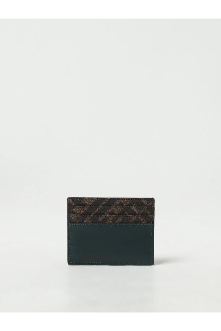 Fendi펜디 남성 지갑 Fendi credit card holder in leather and coated cotton