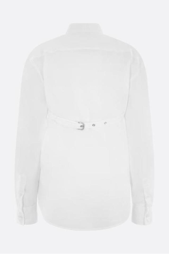 OFF WHITE오프화이트 여성 셔츠 cross belt-detailed poplin shirt