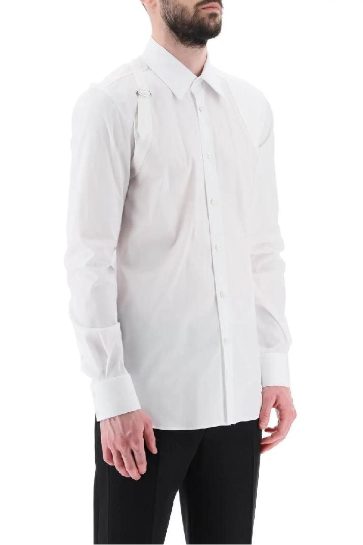 ALEXANDER MCQUEEN알렉산더맥퀸 남성 셔츠 harness shirt in stretch cotton