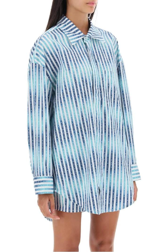 AMIRI아미리 여성 셔츠 블라우스 oversized striped shirt