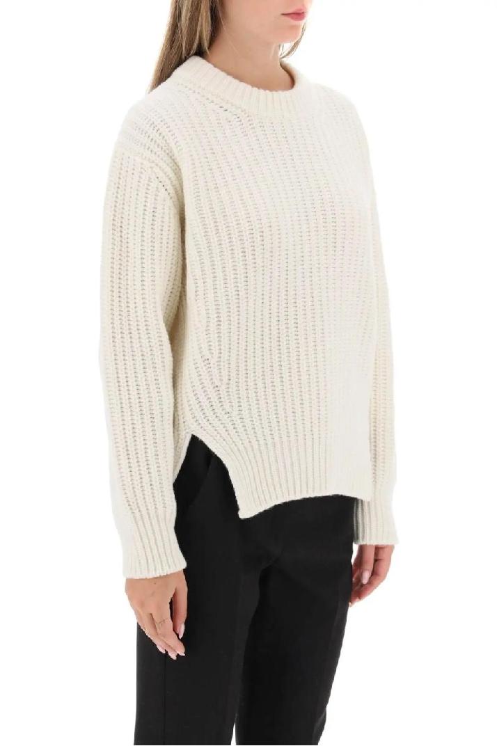 MONCLER몽클레어 여성 스웨터 crew-neck sweater in carded wool