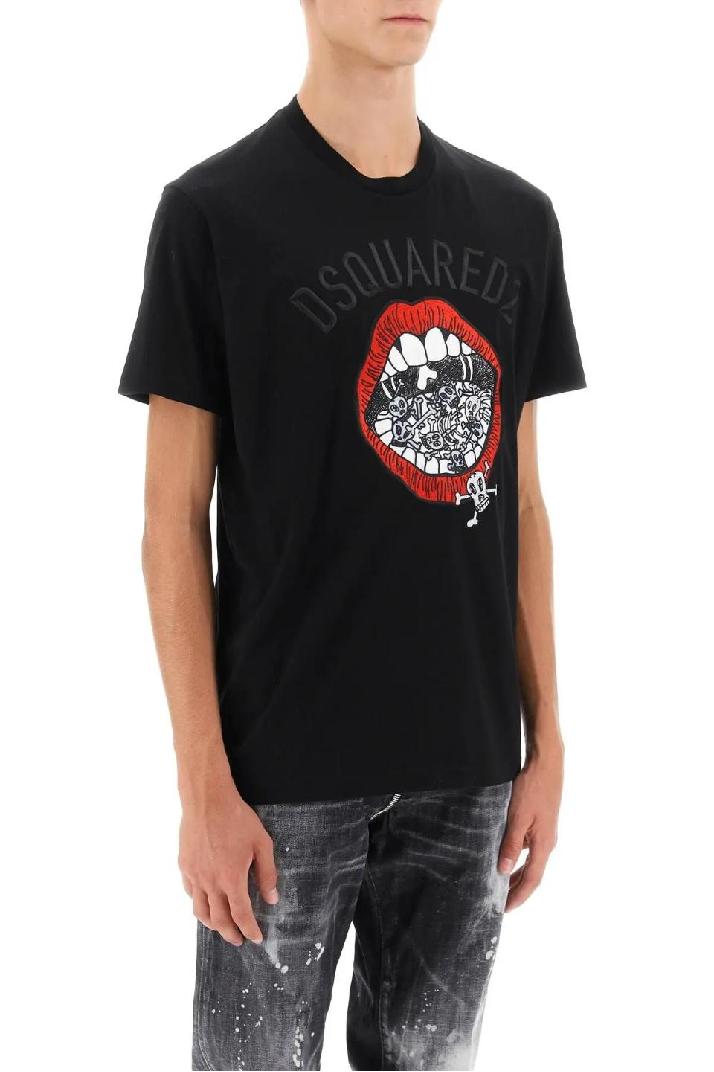 DSQUARED2디스퀘어드 2 남성 티셔츠 cool fit embroidered tee