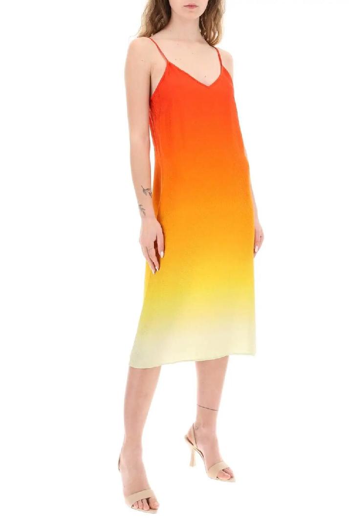 CASABLANCA카사블랑카 여성 원피스 silk satin slip dress with gradient effect