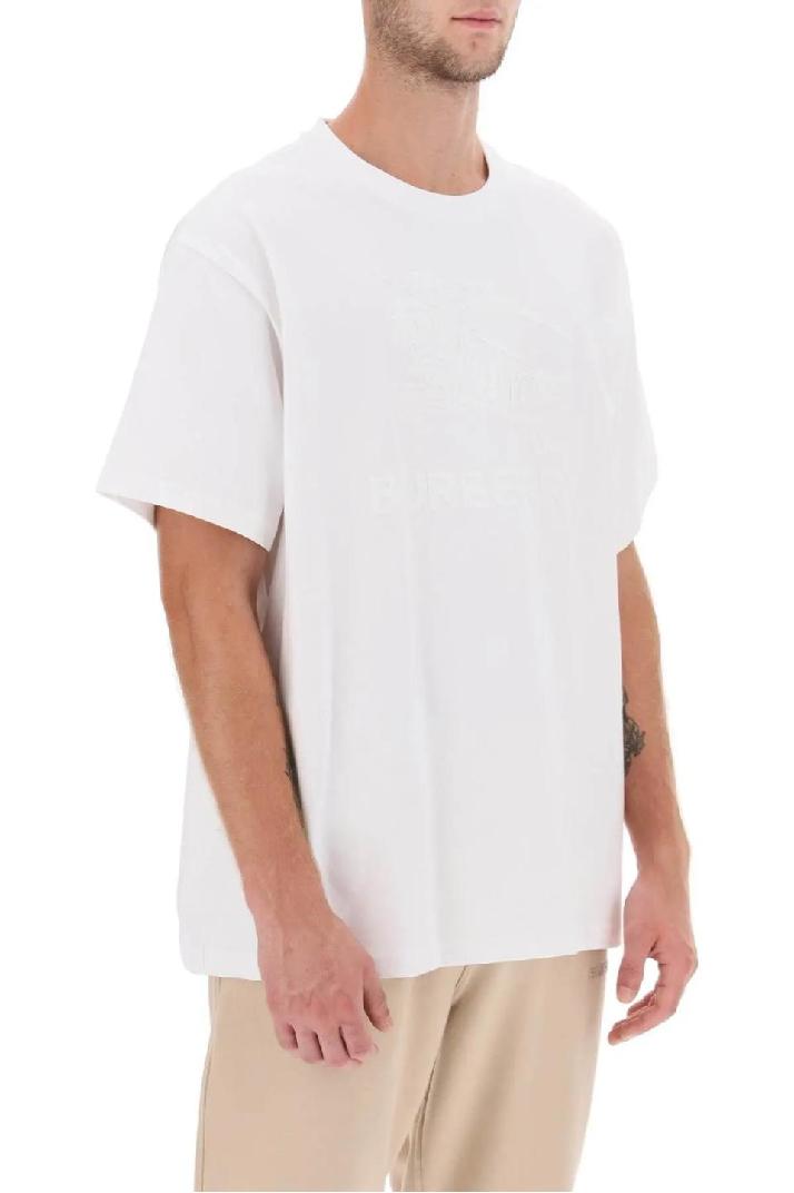 BURBERRY버버리 남성 티셔츠 ekd embroidery &#039;raynerton&#039; oversized t-shirt