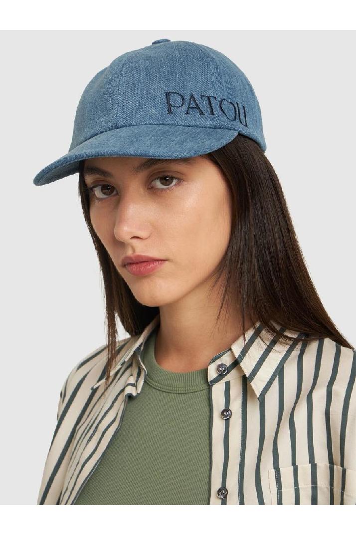 Patou파투 여성 모자 Logo denim baseball cap