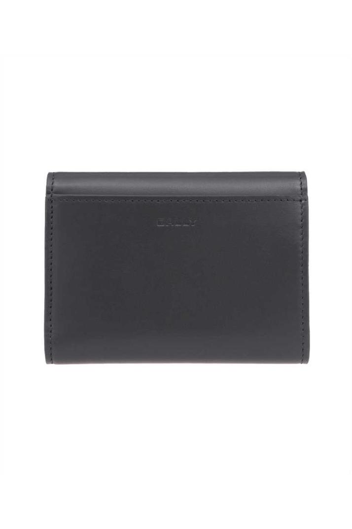 Bally발리 여성 지갑 Bally WLW01B VT383 BAROQUE COMPACT Wallet - Black