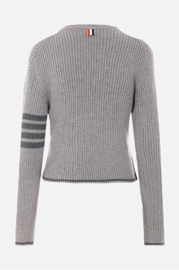 THOM BROWNE톰브라운 여성 니트 스웨터 wool cable-knit cropped pullover