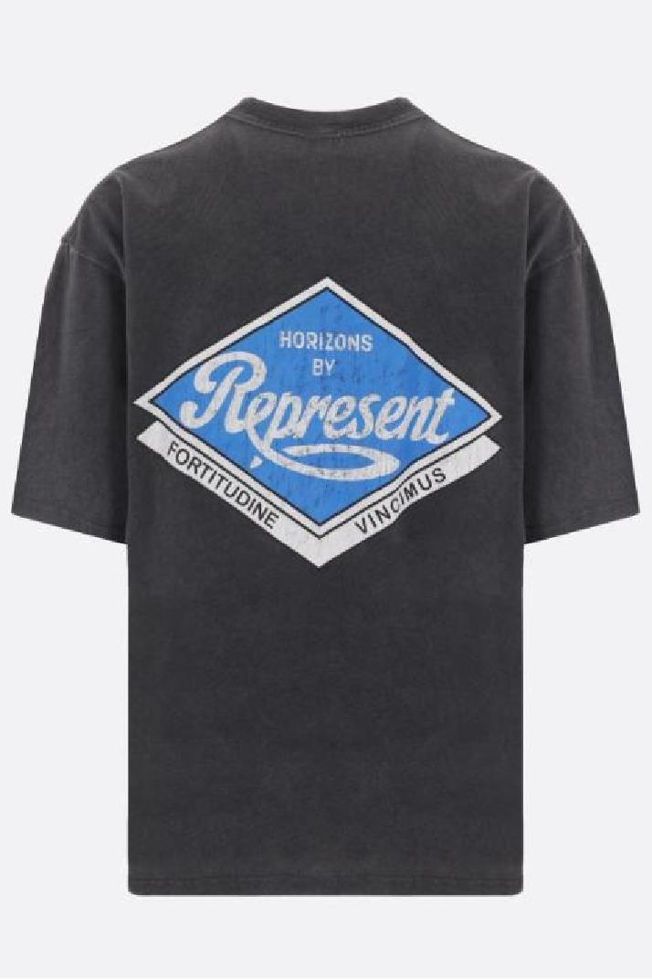 REPRESENT리프리젠트 남성 티셔츠 Classic Parts printed cotton t-shirt