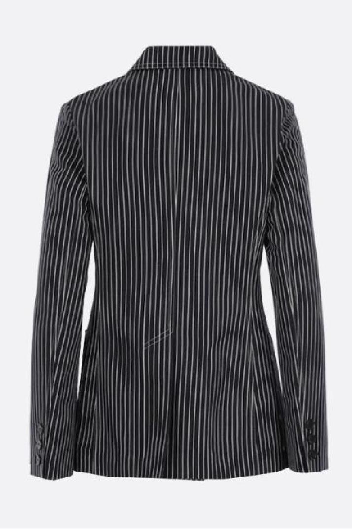 DIOR디올 여성 자켓 double-breasted striped linen silk blend blazer