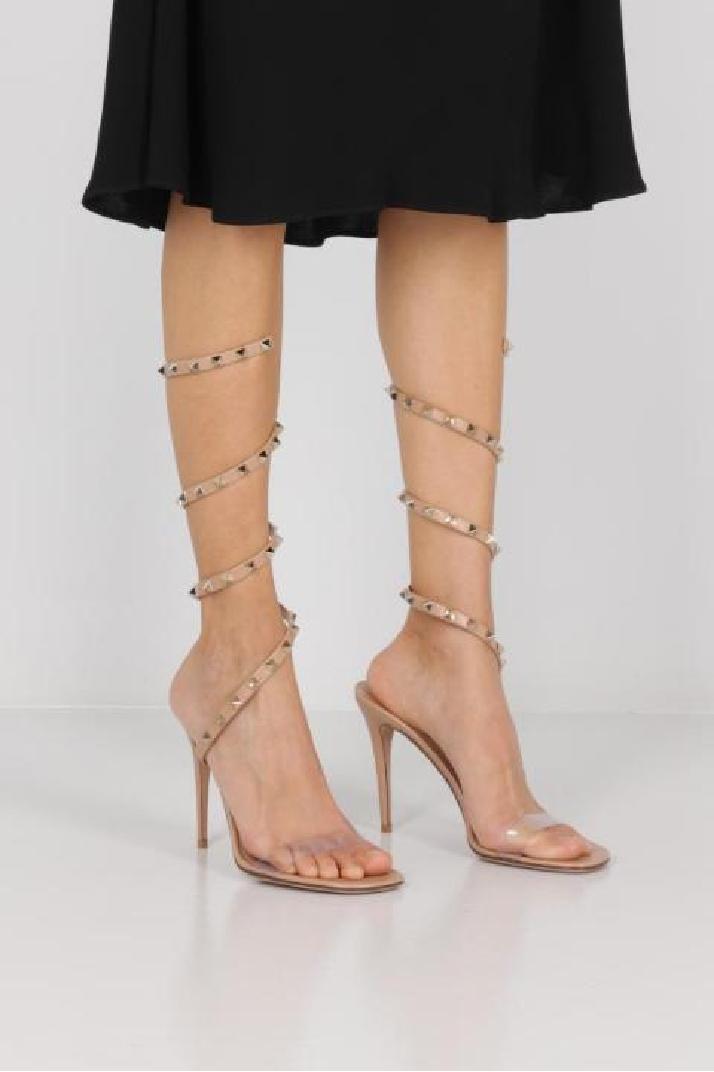 VALENTINO GARAVANI발렌티노 가라바니 여성 샌들 Rockstud PVC and smooth leather sandals