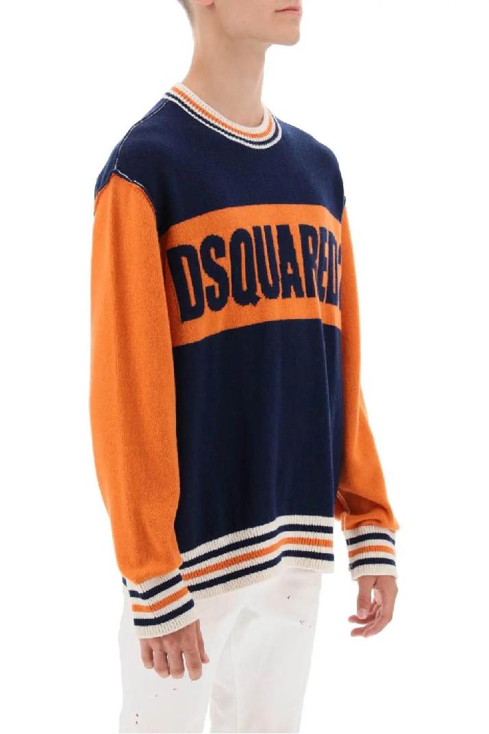 DSQUARED2디스퀘어드 2 남성 스웨터 college sweater in jacquard wool