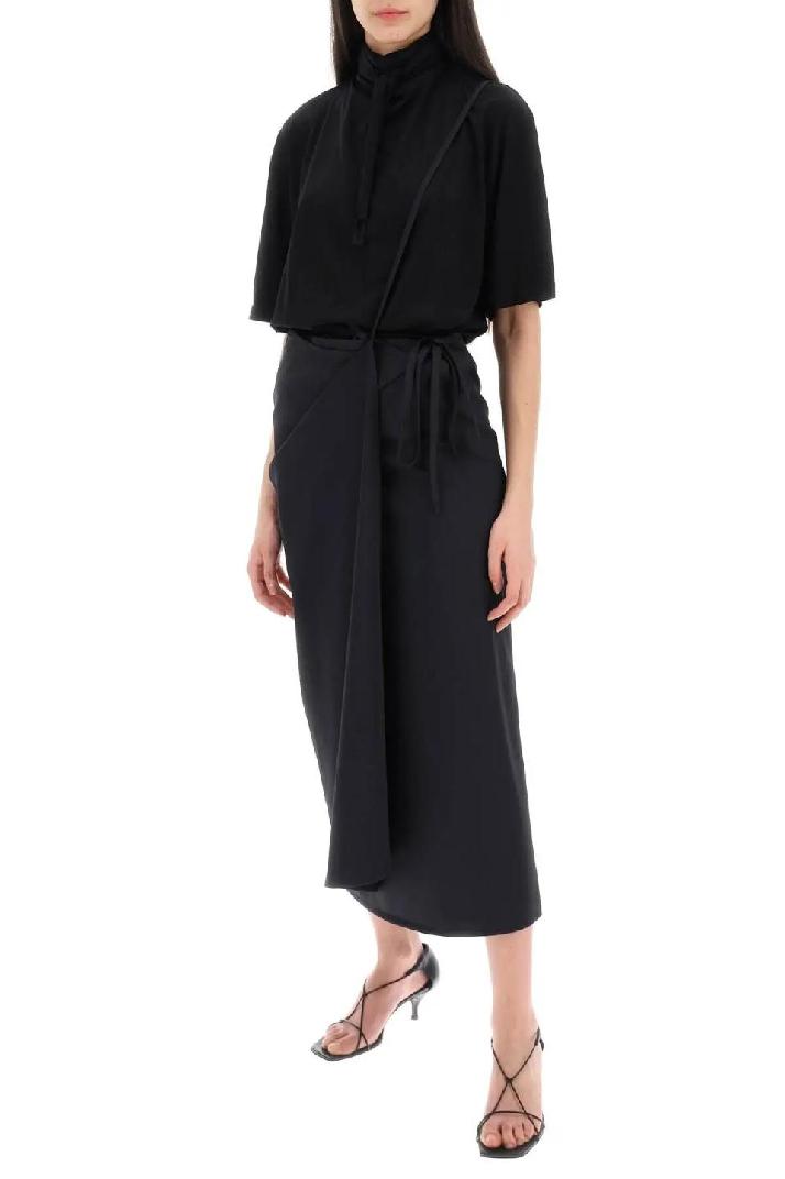 LEMAIRE르메르 여성 스커트 wool wrap skirt with pockets