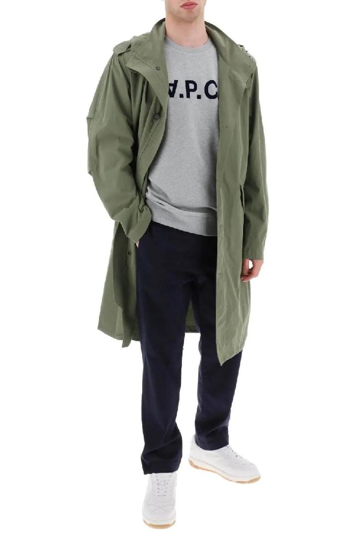 A.P.C.아페쎄 남성 맨투맨 후드 flock v.p.c. logo sweatshirt