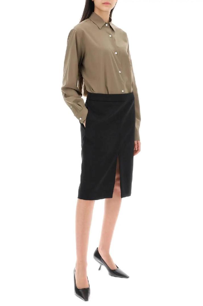 THE ROW더로우 여성 스커트 &#039;benson&#039; longuette skirt in stretch wool