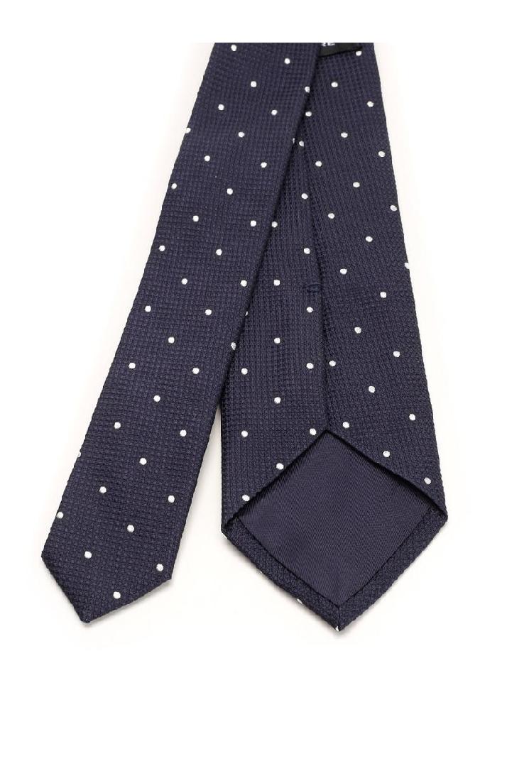 Tagliatore딸리아또레 남성 넥타이 Blue tie with polka dots
