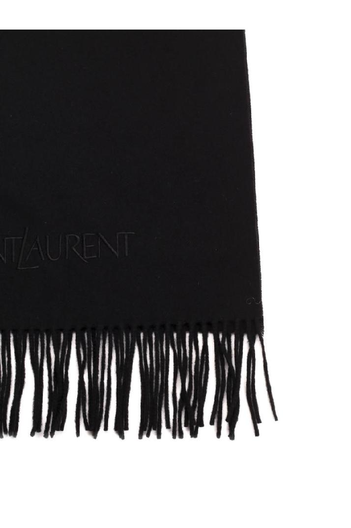 Saint Laurent생로랑 남성 스카프 scarf in black cashmere