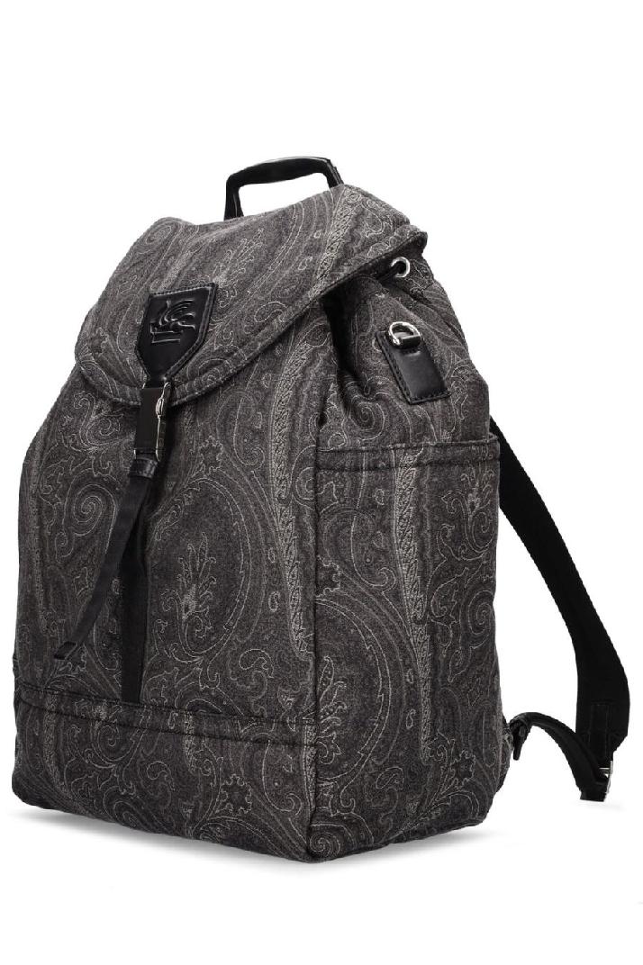 Etro에트로 남성 백팩 Paisley coated fabric backpack