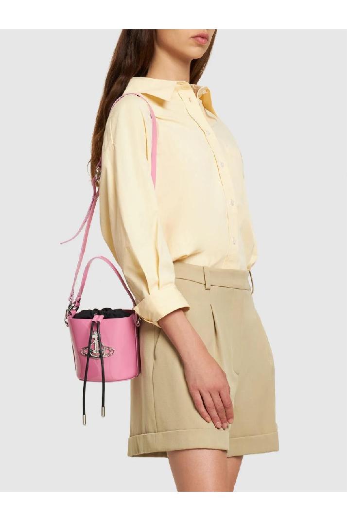 Vivienne Westwood비비안웨스트우드 여성 탑핸들백 Small Daisy patent leather bucket bag