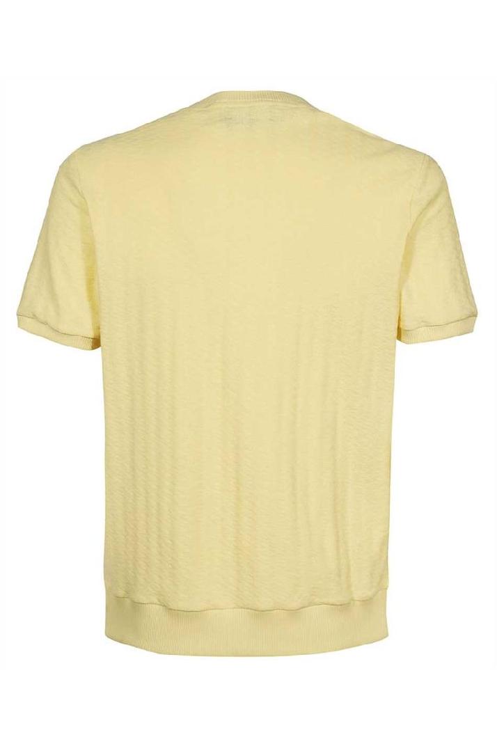 Moschino모스키노 남성 티셔츠 Moschino A0714 2045 GRAPHIC-PRINT SHORT-SLEEVED T-shirt - Yellow