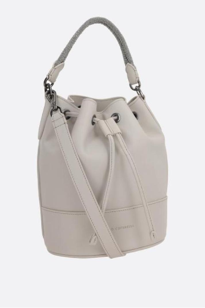 BRUNELLO CUCINELLI브루넬로 쿠치넬리 여성 숄더백 smooth leather bucket bag with Precious Braided Handle