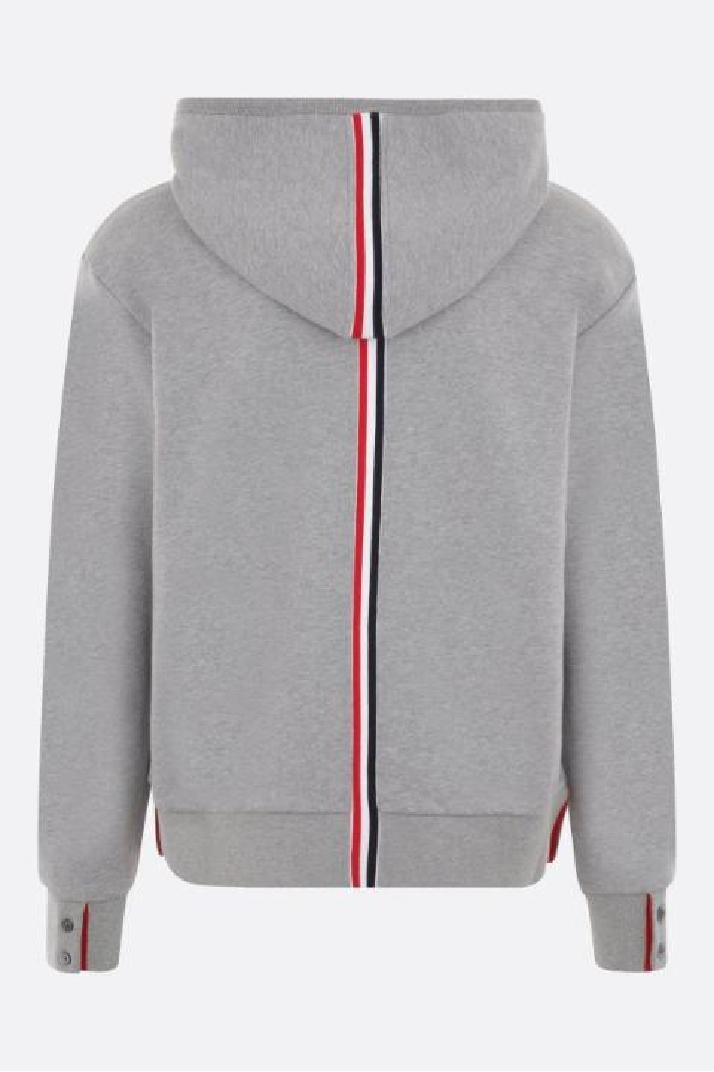 THOM BROWNE톰브라운 남성 맨투맨 후드 cotton hoodie with tricolor band